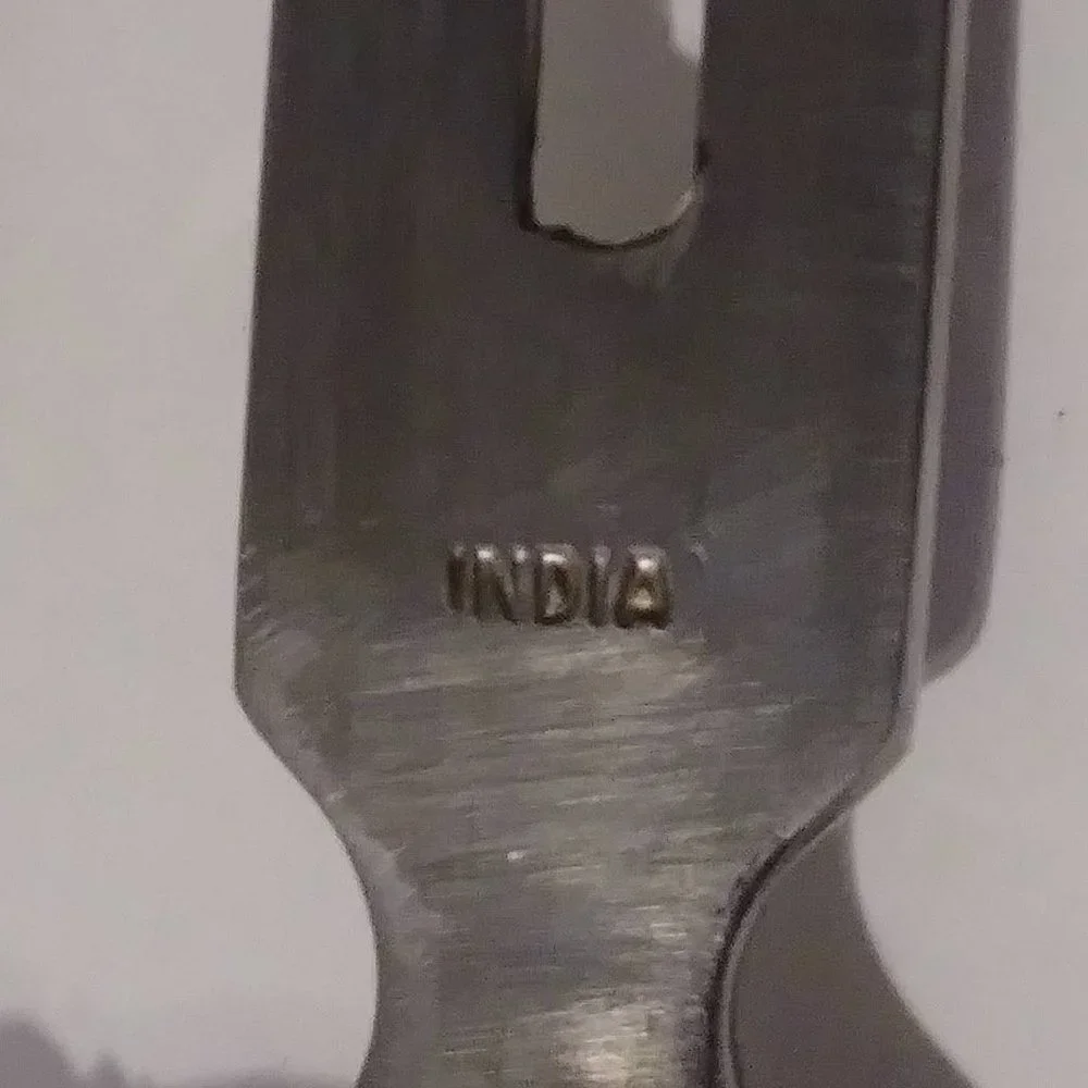 Vintage‎ Wooden Hand Carved Knife Fork Carving Set